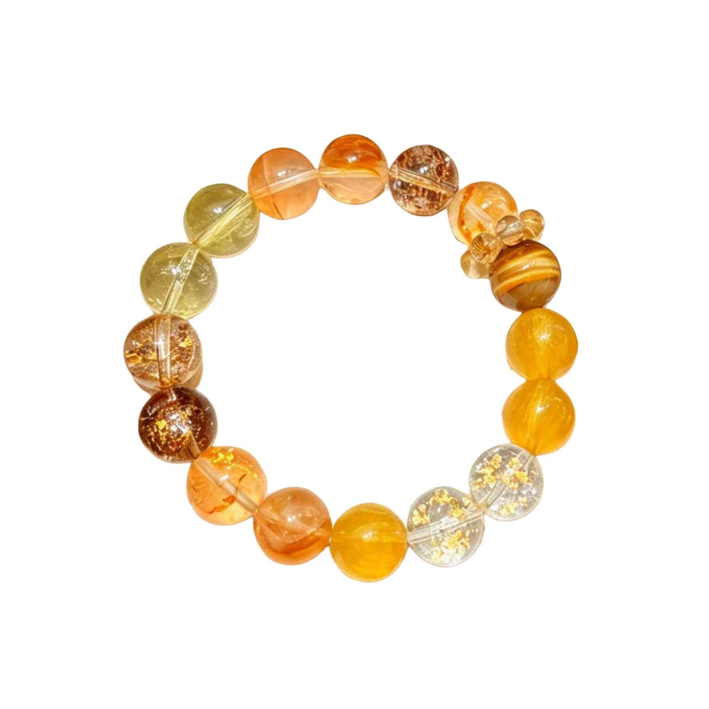 Manifestation & Wealth Crystal Bracelet | Yellow Quartz, Fluorite & Clear Quartz